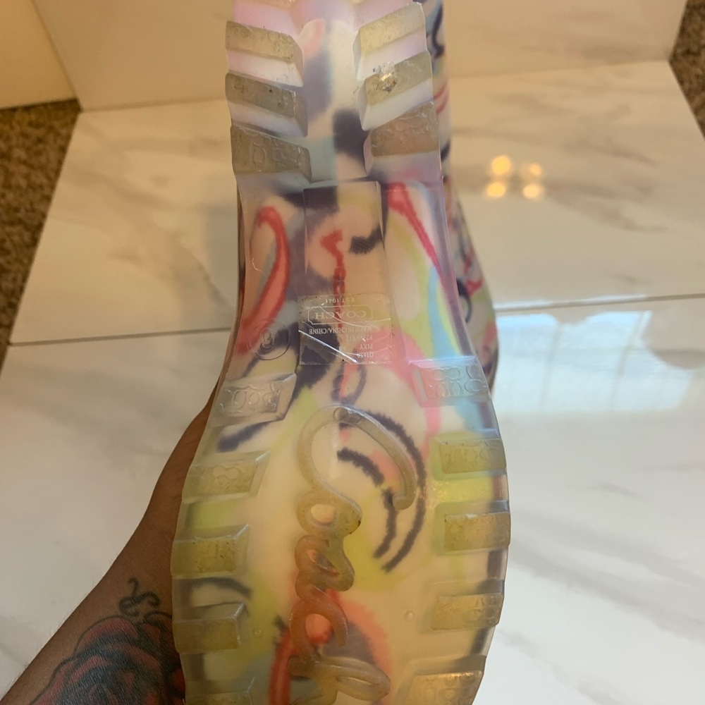 Multi Color Coach rain boots - Picture 3 of 8